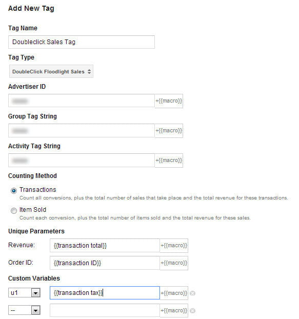 tracking-DoubleClick Floodlight-GTM