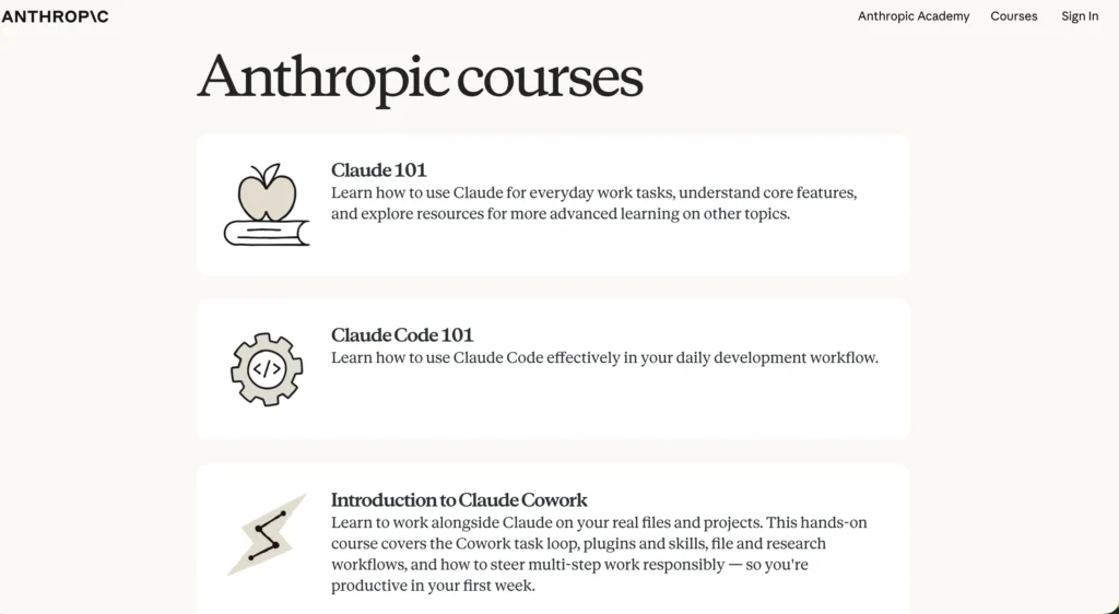 13 cours gratuits pour ma&icirc;triser Claude de Anthropic