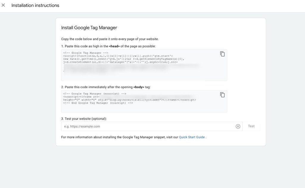 Google tag via gtag Google Tag Manager - code 2 Guide comment gérer la fin du support gtm.js
