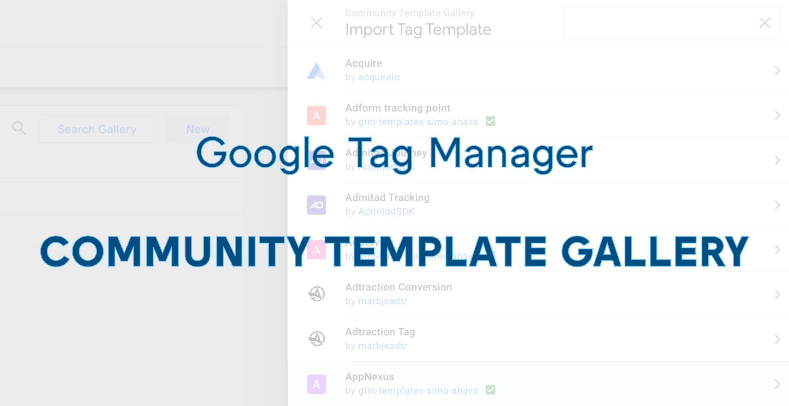 Comment lire la page de statut GTM Template ?