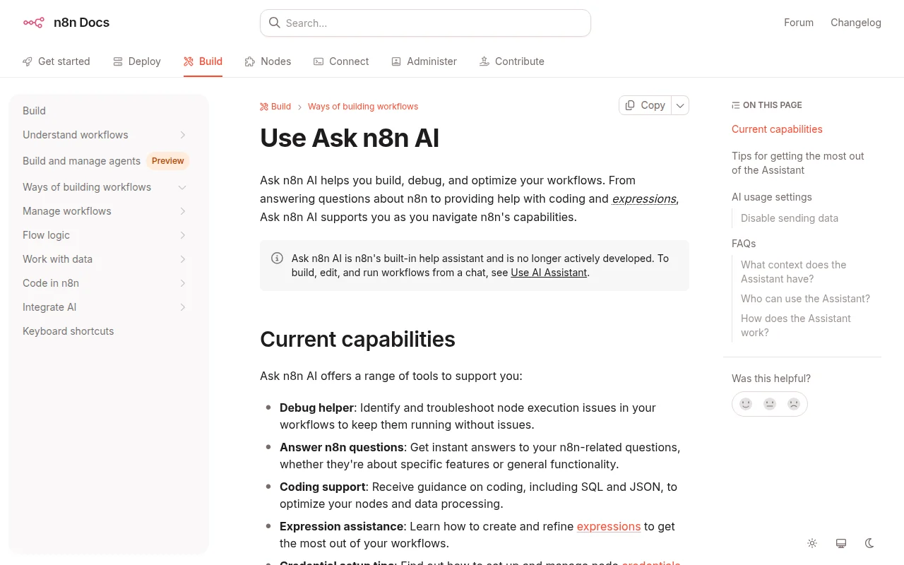Comment n8n Assistant automatise vos workflows n8n ?