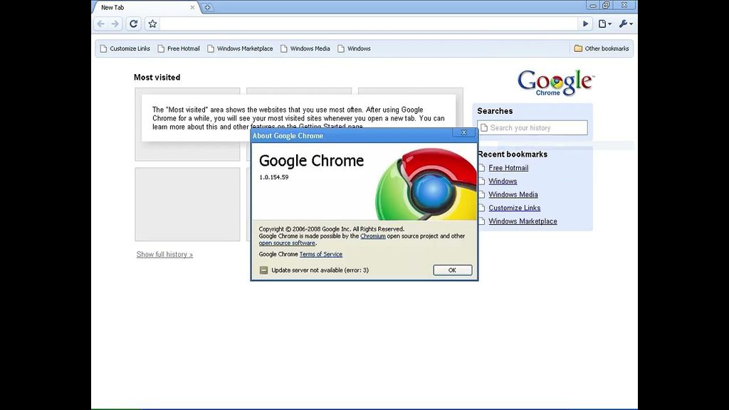ui-chrome-2008 Histoire de Google : les dates clés à connaître