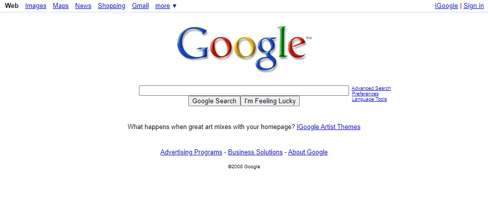 google-2008 Histoire de Google : les dates clés à connaître