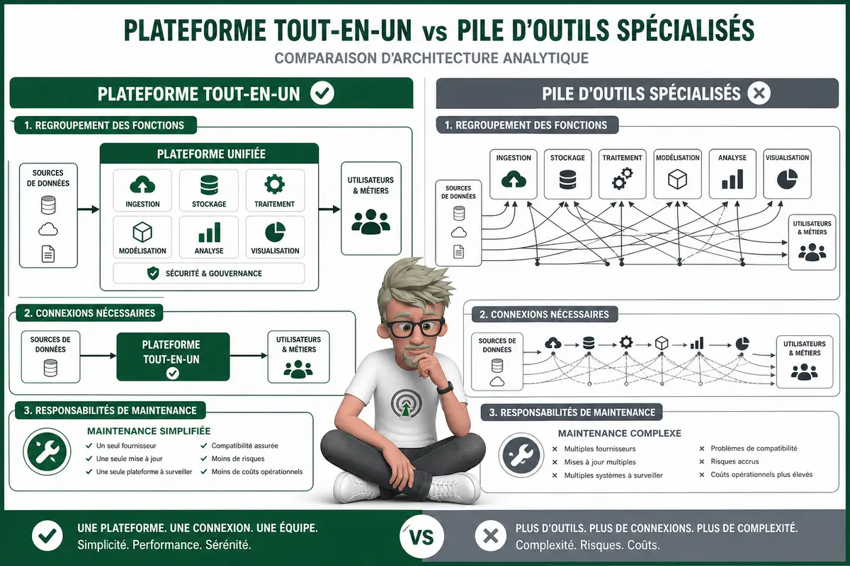 Analytics tout-en-un ou pile connectée, que choisir ? Analytics tout-en-un ou pile connectée, que choisir ?