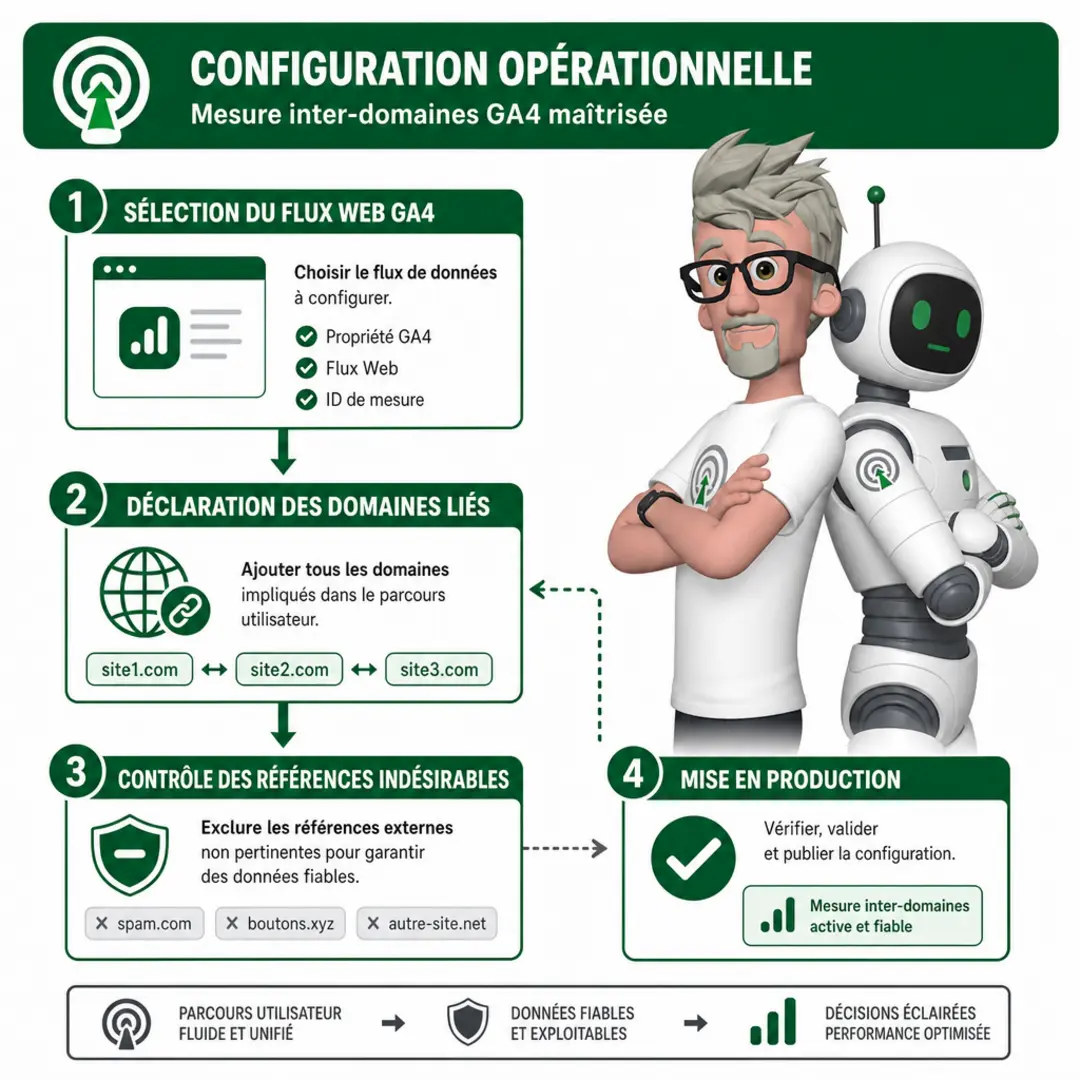Comment configurer le suivi interdomaines dans GA4 ? Comment configurer le suivi interdomaines dans GA4 ?