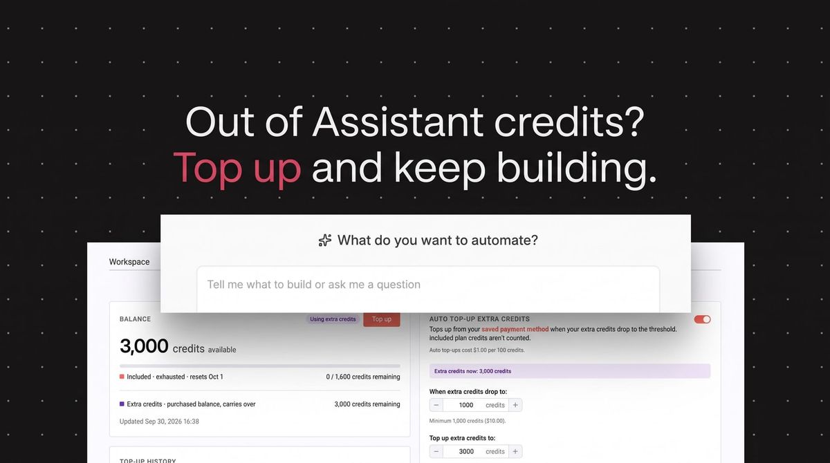 Comment recharger les crédits n8n Assistant ? Comment recharger les crédits n8n Assistant ?