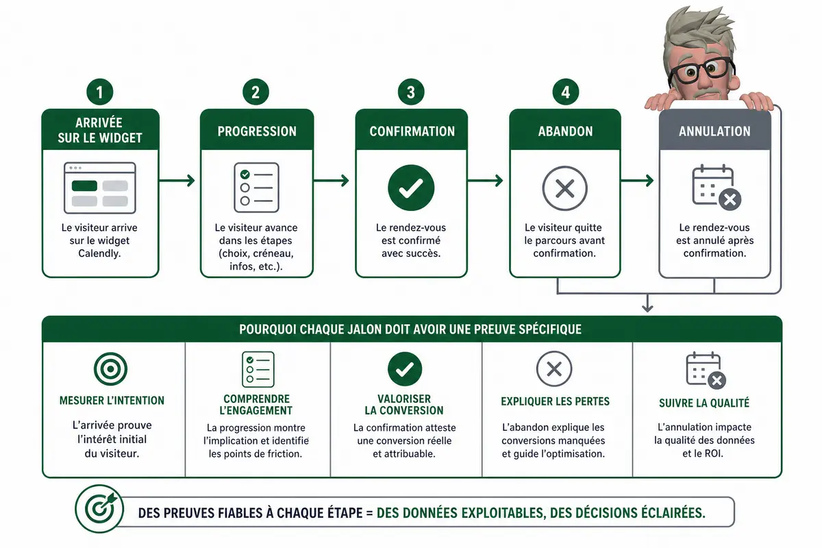 Comment suivre les r&eacute;servations Calendly dans GA4 ?